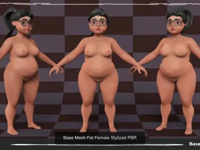 Collection 2 Base mesh Female Skinny and Fat