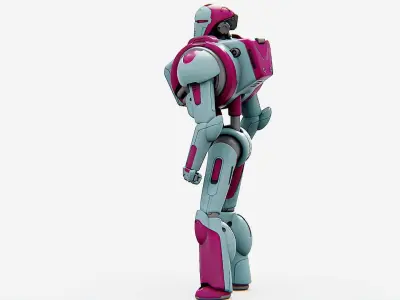 ANDROID MECHA - C   Rigged for Unreal Engine - Unity - MIXAMO  3D model