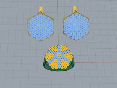 Jewel Set Gold 3D print model