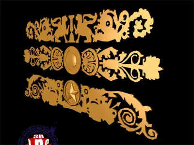 Gold decoration 3D model