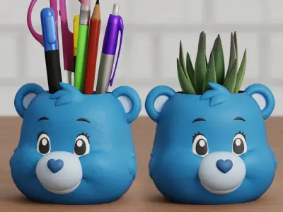 Care Bears 80s Planter Retro Pen Holder 3D print model