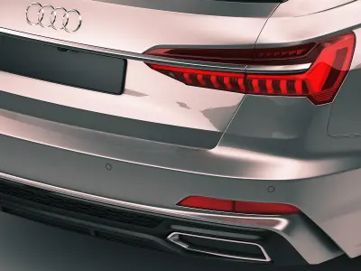 Audi A6 Avant 2019 s-line 3D model
