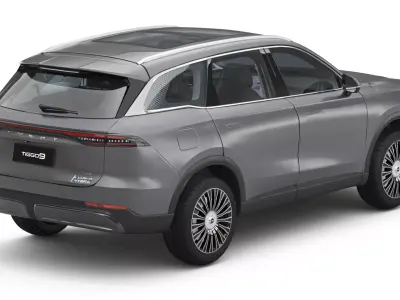 2026 Chery Tiggo 9 Hybrid with Interior 3D model