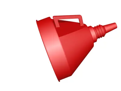 Car funnel for gasoline 3D model