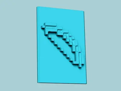 Stamp 88 Minecraft Bow - Fondant Decoration Maker Toy 3D print model