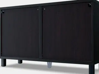 BESTA Storage combination with doors 15 Low-poly 3D model