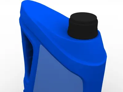 Oil Engine Bottle Low-poly 3D model