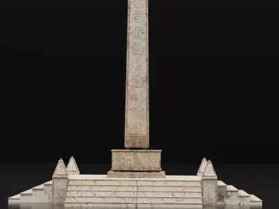 Egyptian obelisk Low-poly 3D model