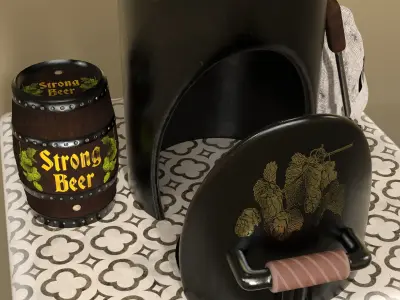 Breweryoven for incensecandles 3D model