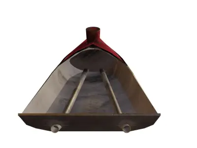 Pop Pop Boat Low-poly 3D model