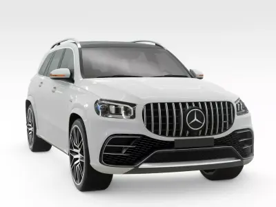 Mercedes benz gls63 amg 2024 3D model