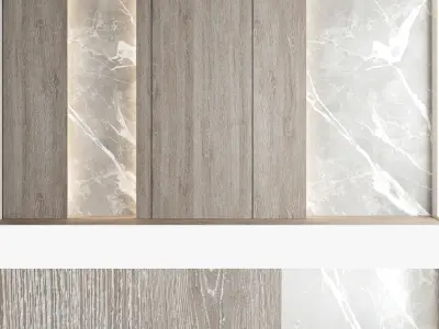 Decorative wall panel set 66 3D model