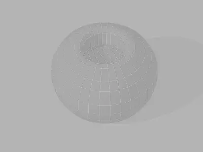 Stone Candle holder  Low-poly 3D model