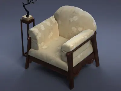 cabinet cabinet wardrobe sofa bed table bookshelve 3D model