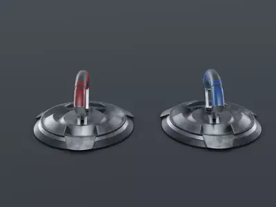 3D Vacuum Magnetic Suction Device Model Low-poly 3D model