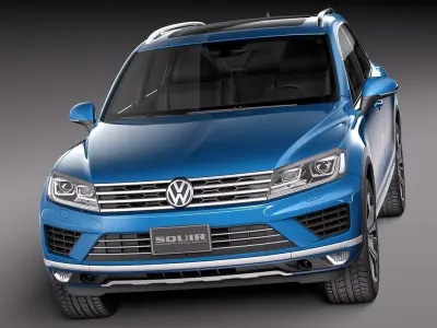 Volkswagen Touareg 2016 3D model