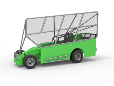 Northeast Dirt Modified stock car with side wing Scale 1 to 25 3D print model