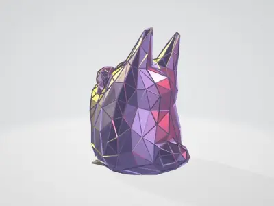 SMALL TOTORO WIREFRAME VORONOI WIREMESH MESH 3D print model