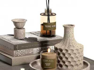 Decorative set 1 3D model buy