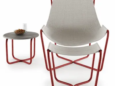 Sling set red 3D model