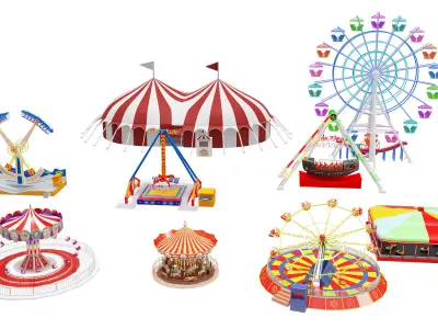 Amusement Park Equipment 3D model