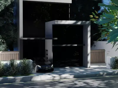 a modern house 3D model
