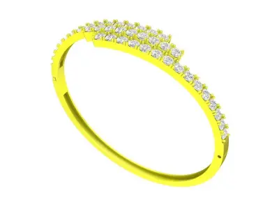 Luxury Diamond Bangle Bracelet 3D Print Model A5701 3D print model