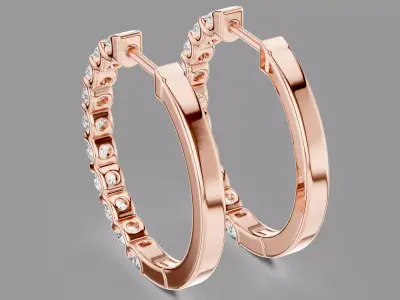  Diamond Hoops  3D print model