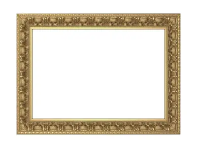 carved frame 3D model