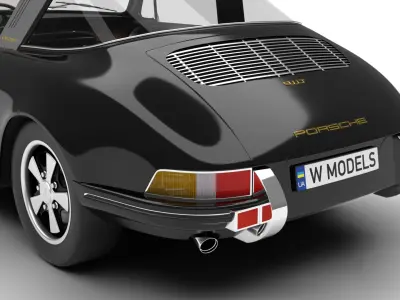 Porsche 911 Targa 1967 3d model  3D model