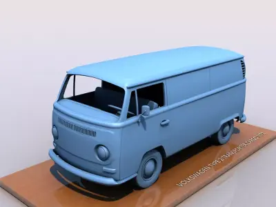 VOLKSWAGEN TRANSPORTER TYPE 2 - 1972 3D print model