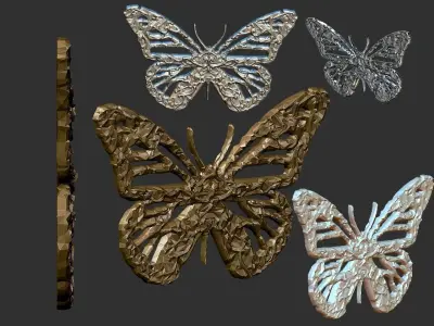 butterfly 3d model  3D print model
