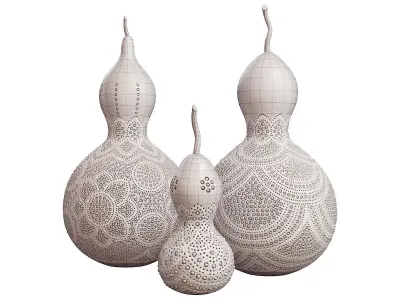 The turkish pumpkin lamps 3D model