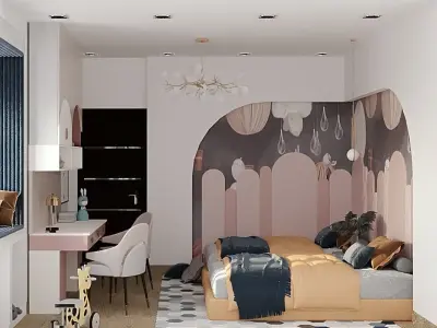 Kids bedroom 3D model