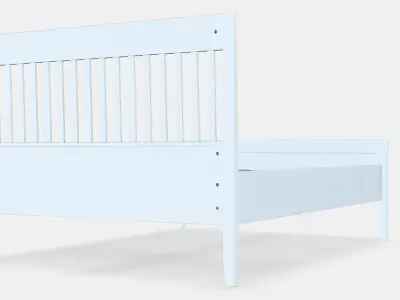 IDANAS Bed frame 17 Low-poly 3D model