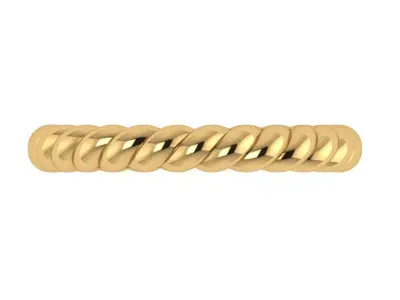 Rope ring band   3D print model
