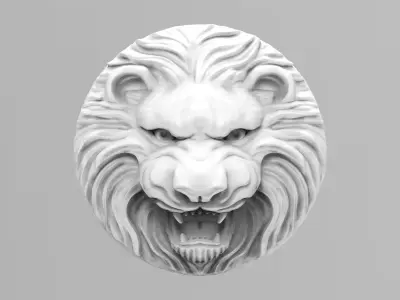 Lion pendan 3D model 3D print model