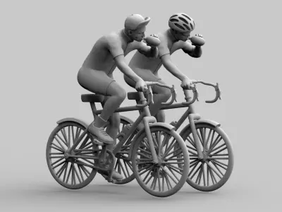 cyclist 3D print model
