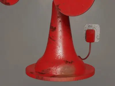 Desk Fan 3D model