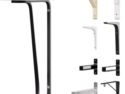 Shelf brackets by Ikea 3D model