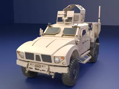 Oshkosh M-Atv Military Vehicle 3D model Low-poly 3D model