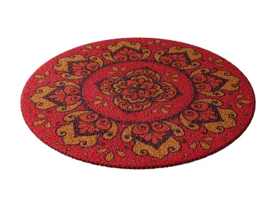 round carpet 19 3D model