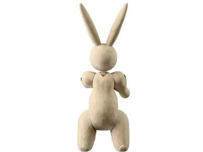 Rabbit figurine Kay Bojesen PBR 3D model