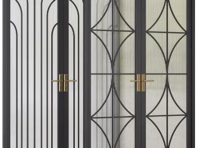Entrance door set170 3D model