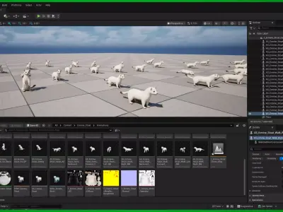 Ermine Stoat Weasel Low-poly 3D model