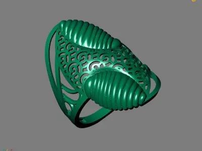 Women Plain Ring Ready STL Models Womens Ring 3d models 3D print model 8
