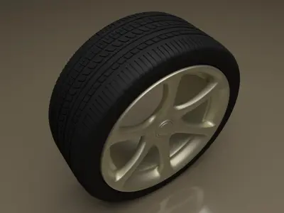 Car Wheel R34 3D model