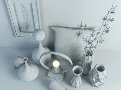 Decorative set 3D model