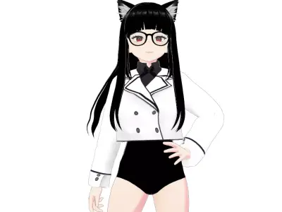 Epic 3d Anime character 3D model