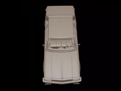 Chevrolet malibu classic 1980 two doors 3D print model